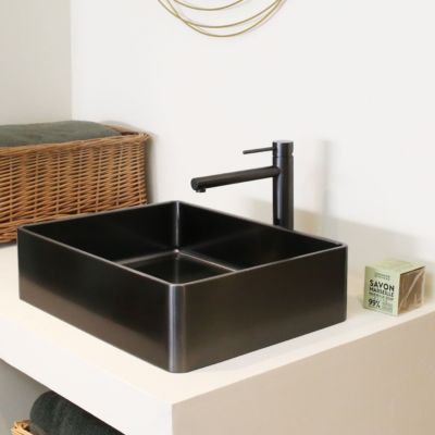 Mitigeur lavabo haut gun métal Essebagno Luisa