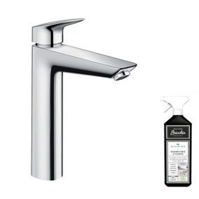 Mitigeur lavabo haut HANSGROHE Logis 190 - Taille XL + nettoyant Briochin