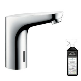 Mitigeur lavabo infrarouge HANSGROHE Focus chrome + nettoyant Briochin