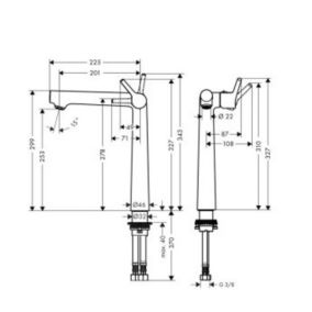 Mitigeur lavabo JACOB DELAFON Brive installation rapide chrome + nettoyant Briochin