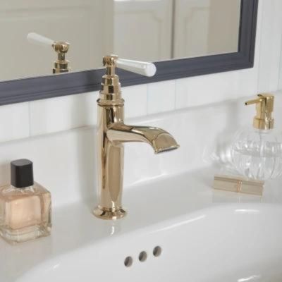 Mitigeur lavabo JACOB DELAFON Cléo 1889 or beige + nettoyant Briochin
