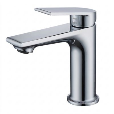Mitigeur lavabo monotrou chromé pour salle de bain et camping-car
