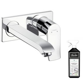 Mitigeur lavabo mural HANSGROHE Metris 225 mm + nettoyant Briochin