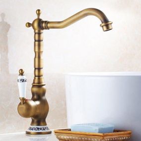 Mitigeur lavabo rehausse retro FLORINA or ancien