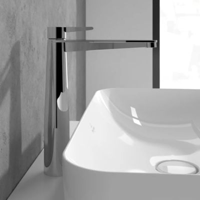 Mitigeur lavabo surélevé VILLEROY ET BOCH Conum avec vidage Push Open Chrome
