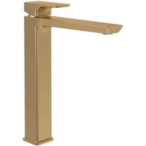 Mitigeur lavabo surélevé VILLEROY ET BOCH Subway 3.0 sans tirette Brushed Gold