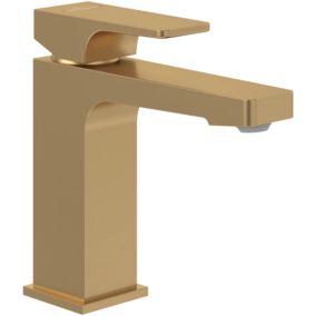 Mitigeur lavabo VILLEROY ET BOCH Architectura Square avec tirette Brushed Gold