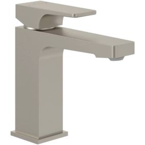 Mitigeur lavabo VILLEROY ET BOCH Architectura Square sans tirette Brushed Nickel Matt