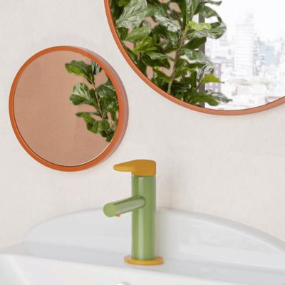 Mitigeur lavabo VitrA Sento Kids jaune et vert