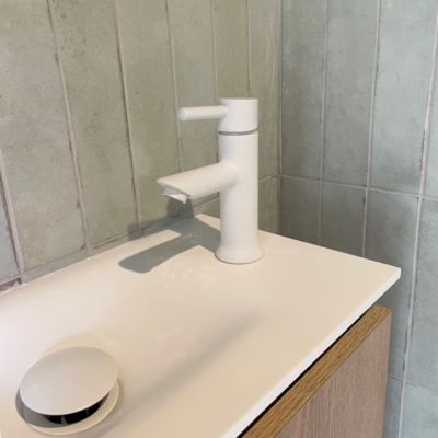 Mitigeur lave mains blanc Essebagno Luisa