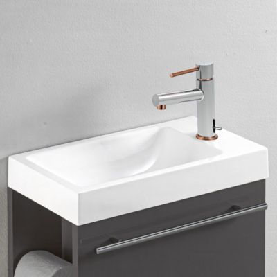 Mitigeur lave-mains chrome et cuivre eau chaude et froide Essebagno Picolo