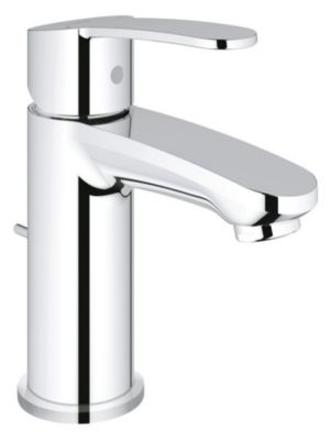 Mitigeur lave-mains GROHE EUROSTYLE Cosmopolitan - Monotrou sur plage - Cartouche céramique 35mm - Chrome