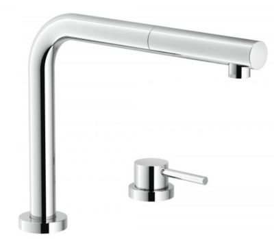 Mitigeur Luisina RC93500/BR057 Inox - Inox Lisse coloris Inox Lisse