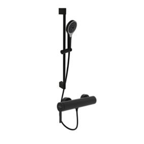 Mitigeur mécanique douche VILLEROY ET BOCH Dawn Noir mat + Ensemble de douche VILLEROY ET BOCH Verve Showers 3 jets Noir mat