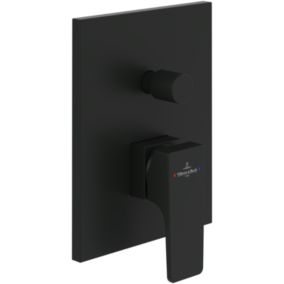 Mitigeur mécanique encastré avec inverseur VILLEROY ET BOCH Architectura Square Noir mat