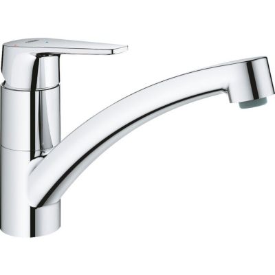 Mitigeur monocommande évier - GROHE - Bauedge - Bec bas pivotant 140 degrés
