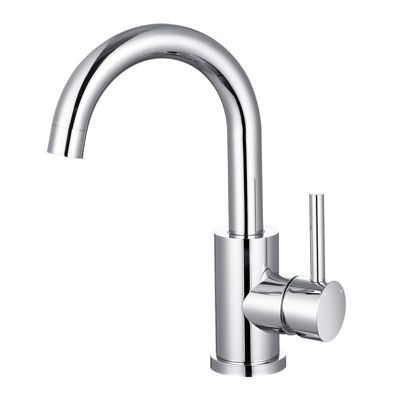 Mitigeur pivotant 360, chromé, acier inoxydable, eau chaude/froide, facile à installer, lavabo, petite cuisine, bain/cuisine