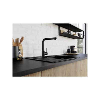 Mitigeur sans douchette noir mat Blanco 526657