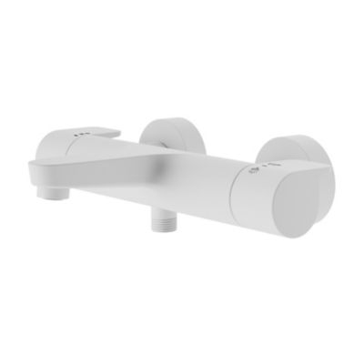 Mitigeur thermostatique bain/douche blanc GoodHome Cavally