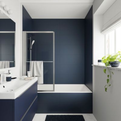 Mitigeur thermostatique bain/douche chromé GoodHome Kolima