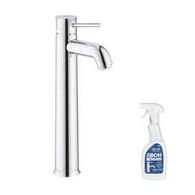 Mitigeur vasque GROHE Quickfix Start Classic taille XL chromé + nettoyant GrohClean