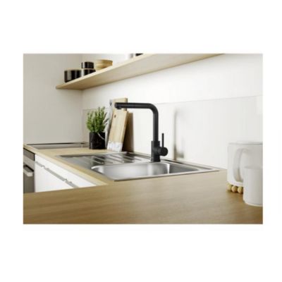 Mitigeur évier avec douchette noir mat Blanco 526660