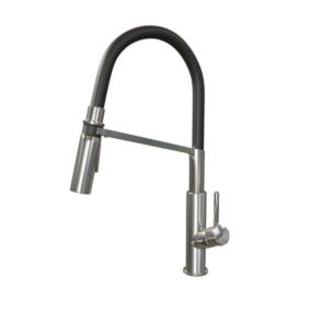Mitigeur évier COLORFLEX Noir - Douchette 2 jets