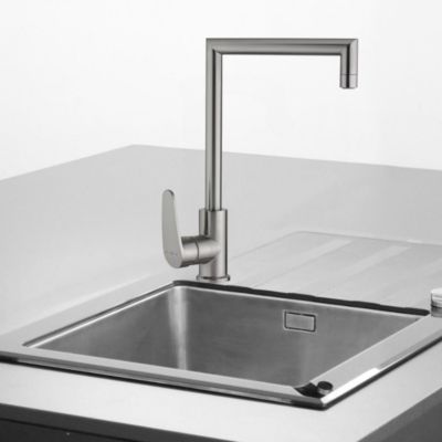 Mitigeur évier façon inox Essebagno Fangolo