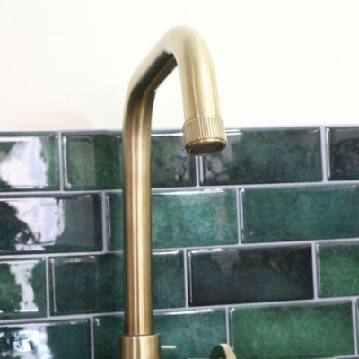 Mitigeur évier or brossé Essebagno Indus