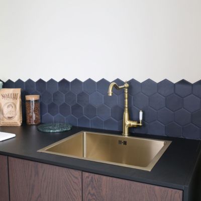 Mitigeur évier or brossé Essebagno Leeds