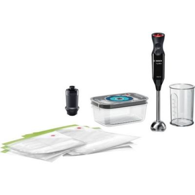 Mixeur Electrique  plongeant ErgoMixx - BOSCH - 1000 W - Pied inox avec 4 lames aiguisées - 12 vitesses + turbo - Noir