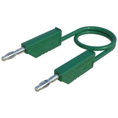 MLN 25/2,5 GN Cordon de mesure banane 4 mm 0,25 m vert