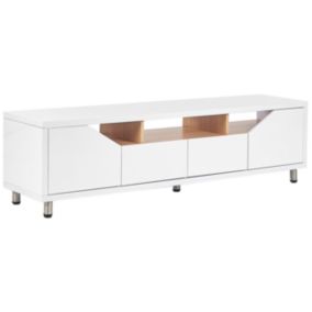 Moderne Meuble TV Blanc 40x160x44 CINCI