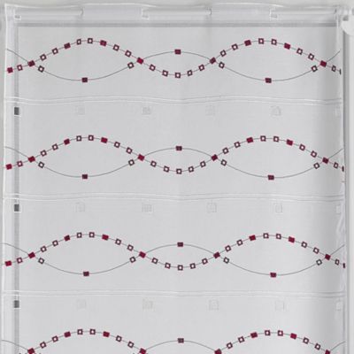 Modulable aux broderies de vagues (Dimension standard - Bordeaux)