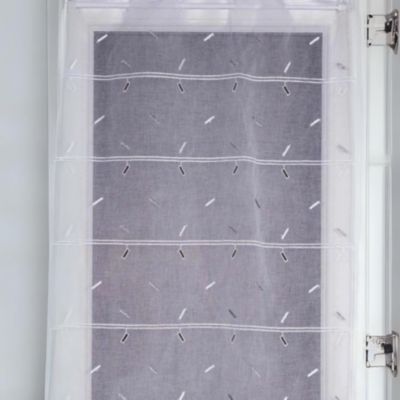 Modulable brodée à motifs géométriques (60x220 cm - Argent)