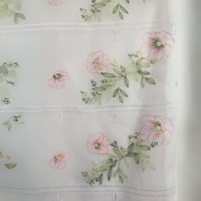 Modulable brodé fleurs (0.45x2.2 m - Rose Clair)