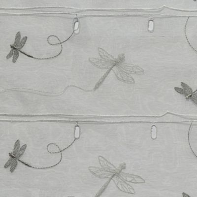 Modulable brodé libellules (58x160 cm - Argent)