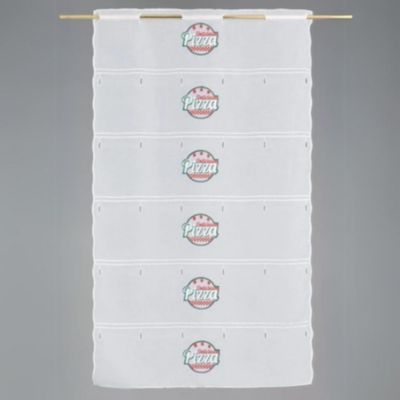 Modulable brodé "Pizza" (58x90 cm - Blanc)