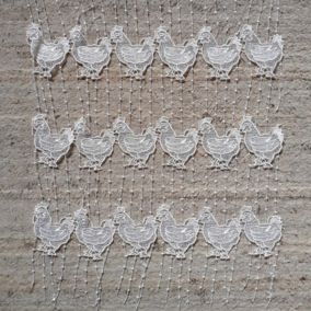 Modulable en macramé (0.45x1.2 m - Blanc)