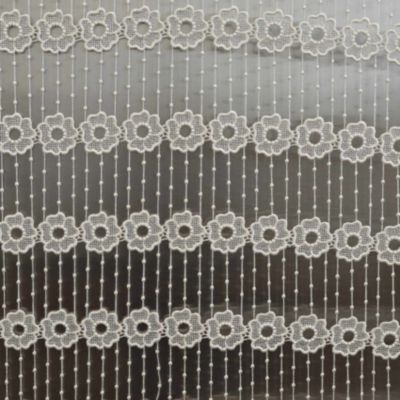 Modulable à fleurs suspendues en macramé (60x180 cm - Ecru)