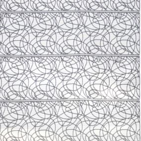 Modulable maille géométrique (0.45x2.2 m - Blanc)