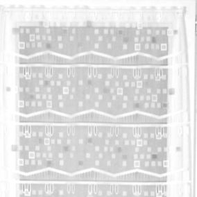 Modulable à petits motifs carrés (0.45x0.90 m - Blanc)