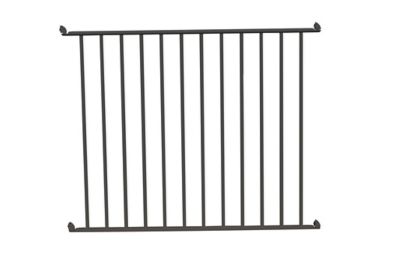 Module à barreaux L.100 cm en aluminium gris Alumin'home – Barrière de piscine sécurisée – Élément de protection extérieure robuste