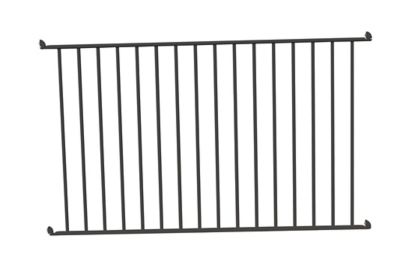 Module à barreaux L.200 cm en aluminium gris Alumin'home – Barrière de piscine sécurisée – Élément de protection extérieure longue portée