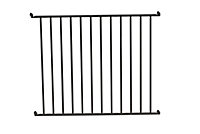 Module à barreaux pour barrière de piscine en aluminium gris 1m