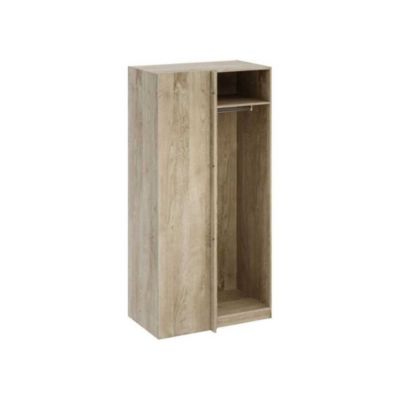 Module armoire d'angle AUCUNE chene 100 x 66 x 200 cm 3 etageres 1 tringle