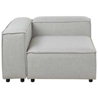Module d'angle ARDAL Tissu Gris clair Côté droit