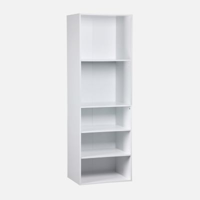 Module dressing avec 5 étagères. blanc. panneaux stratifiés