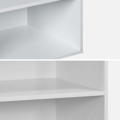 Module dressing avec 5 étagères. blanc. panneaux stratifiés