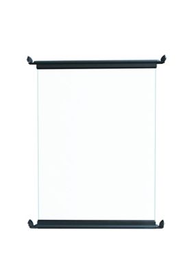 Module en verre l.100 x H.110 cm pour barrière de piscine – aluminium gris sablé – verre trempé – sécurité extérieure – Alumin’home